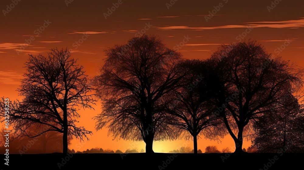 Naklejka premium Autumn Sunset