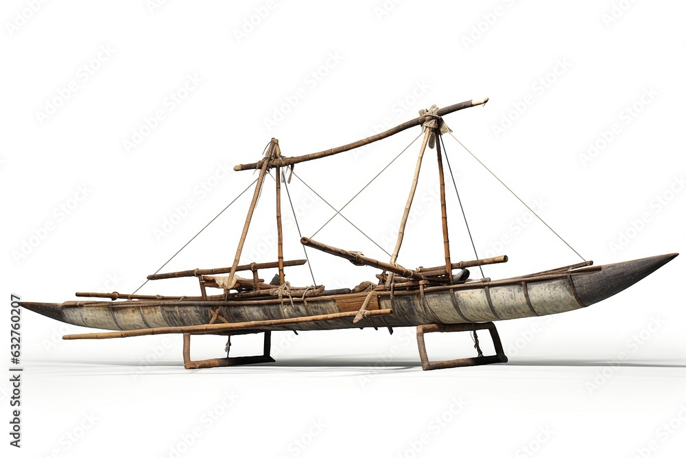 wooden boat isolated on white background. wooden boat isolated on white background.