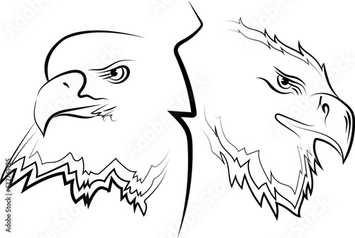 dibujo aguila para colorear trival