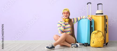 Surprised young woman with ...