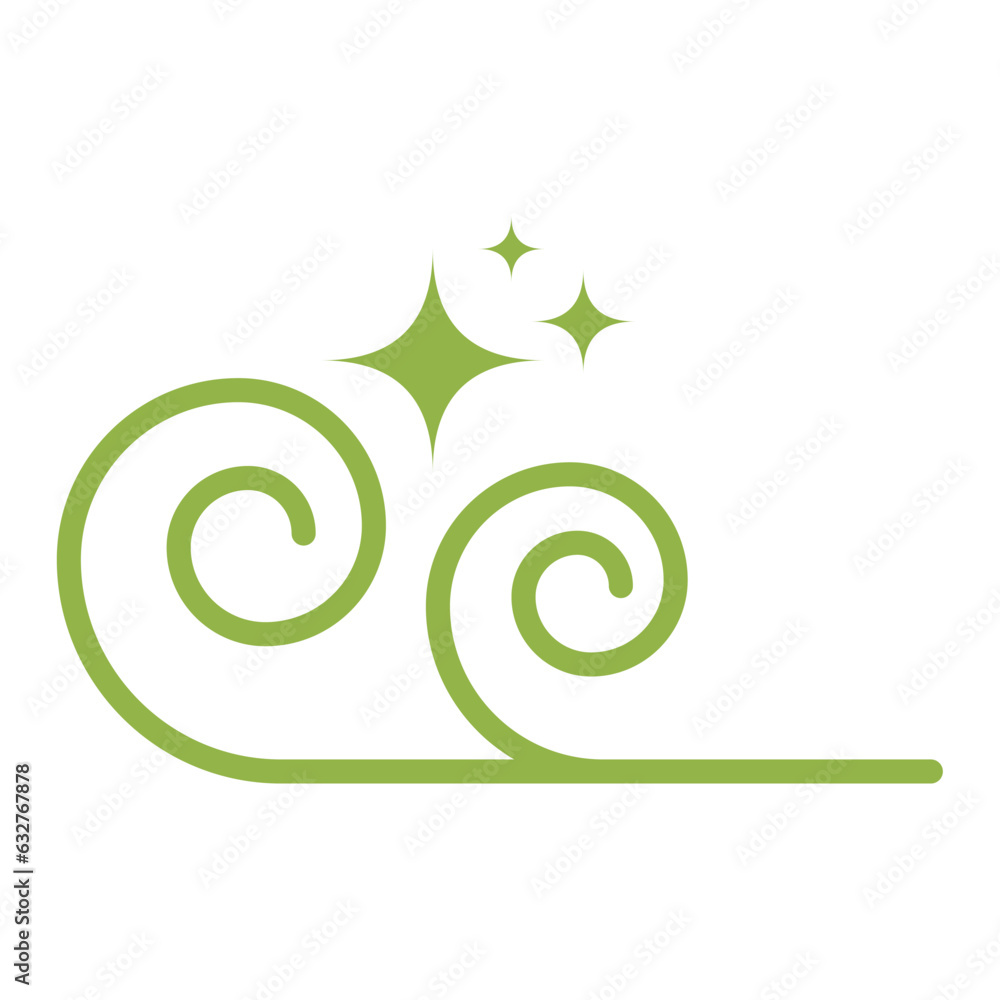 Isolated outline of a wind icon Vector illustration Isolated outline of a wind icon Vector illustration