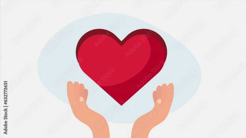hands protecting heart love animation hands protecting heart love animation