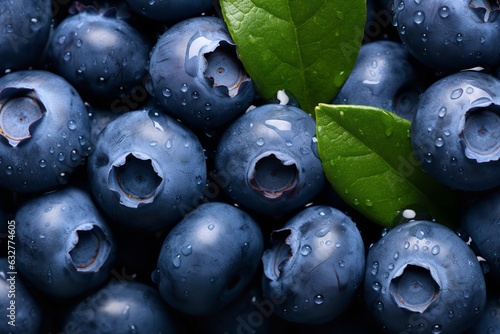 Wallpaper Mural Abundance of fresh and healthy blueberries fruit background texture Torontodigital.ca