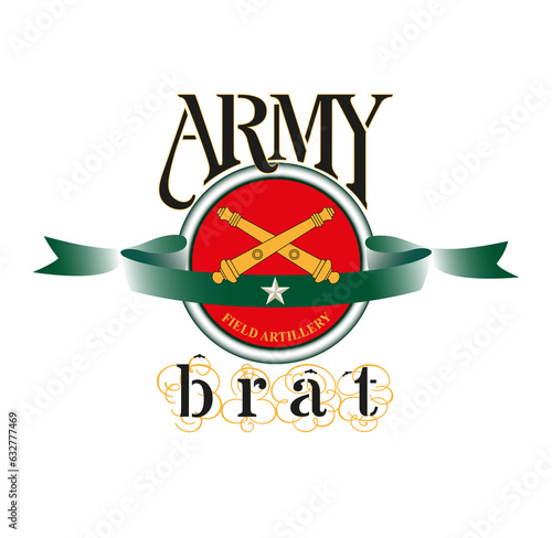 Army Brat Field Artillery Vector Graphic photo