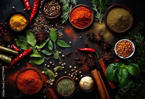 Global Spice Journey An Eclectic Selection on the Table Taste of Tradition A Blend of Spices Gracing the Table