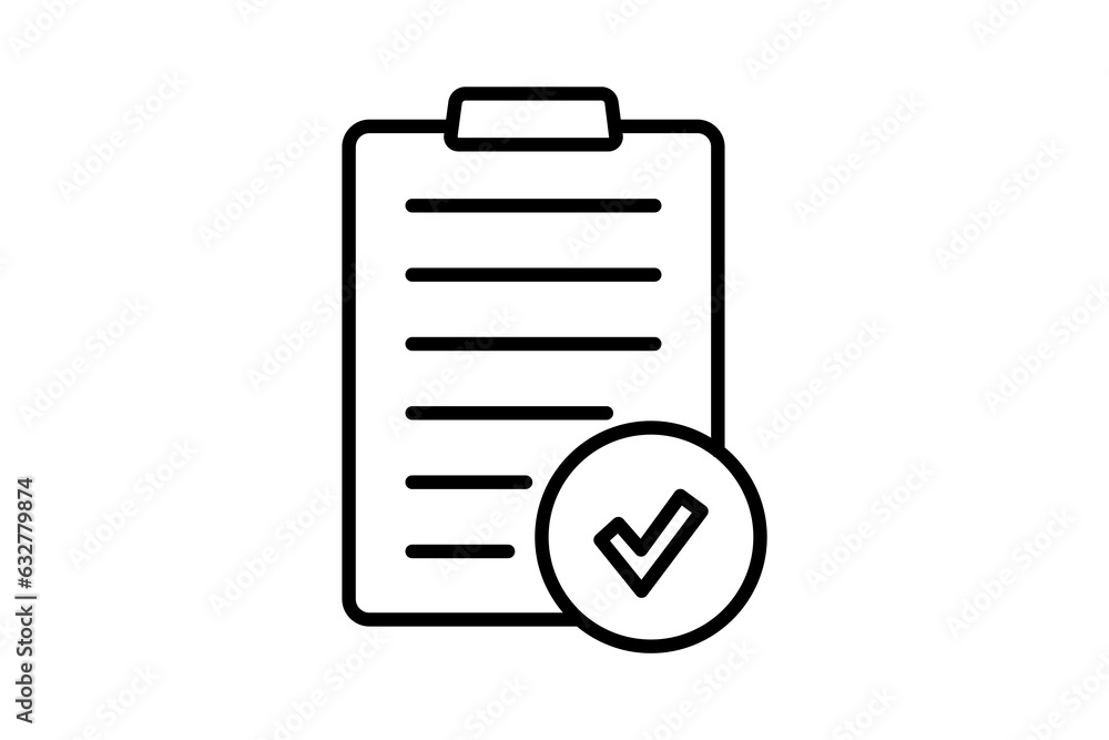 Survey Icon. Icon related to survey. line icon style. Simple vector design editable Survey Icon. Icon related to survey. line icon style. Simple vector design editable