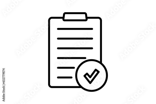 Survey Icon. Icon related to survey. line icon style. Simple vector design editable