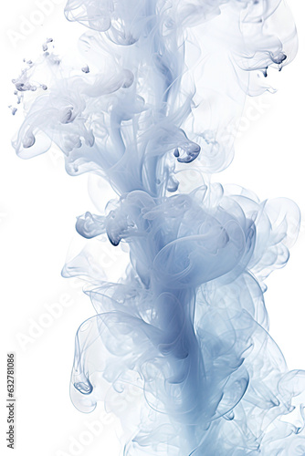 ethereal fairy mist frozen in an abstract futuristic 3d texture isolated on a transparent background, generative ai