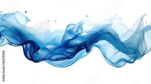 flowing liquid silk frozen in an abstract futuristic 3d texture isolated on a transparent background, generative ai