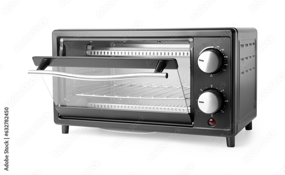 Fototapeta premium One electric oven isolated on white. Cooking appliance