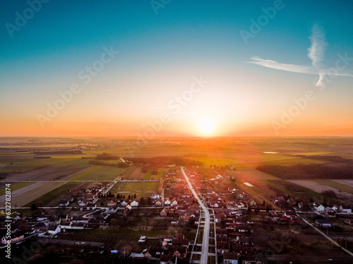 Sunset over Slavonija