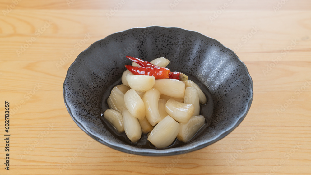 和食|らっきょうの甘酢漬け 和食|らっきょうの甘酢漬け
