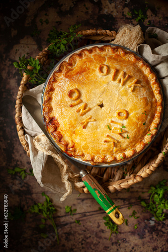 Sausage Pie with Oink photo