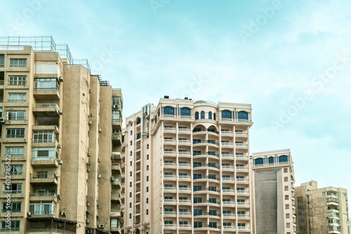 Residential buildings on the Mediterranean sea in Alexandria, Egypt © TambolyPhotodesign