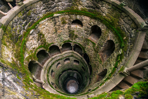 Initiation Well.Poço Iniciático in Sintra, Portugal photo