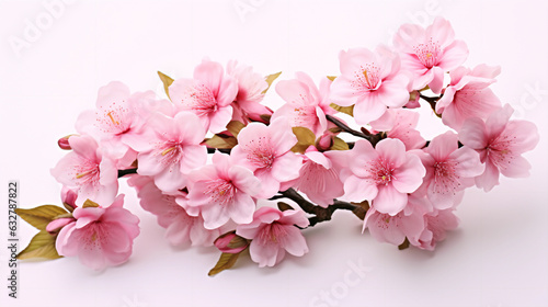 SAKURA FLOWERS ON WHITE 