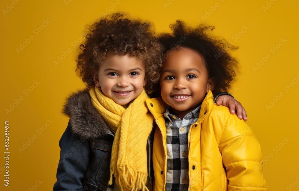 a couple of children smiling a couple of children smiling