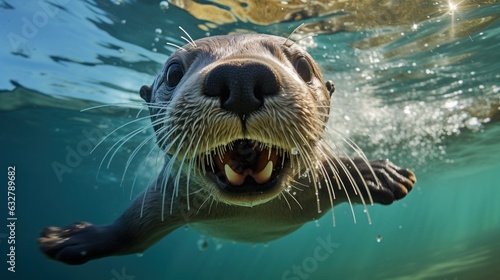 a seal swimming in water © sam
