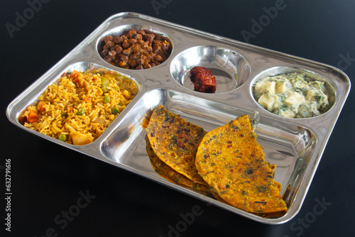 Indian food in display for the photo shoot in Tokyo, Japan. Nowadays in 2023, people rely on the food delivery service
