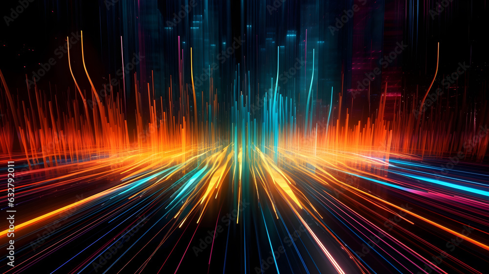 Vibrant Color Spectrum on a Background Vibrant Color Spectrum on a Background