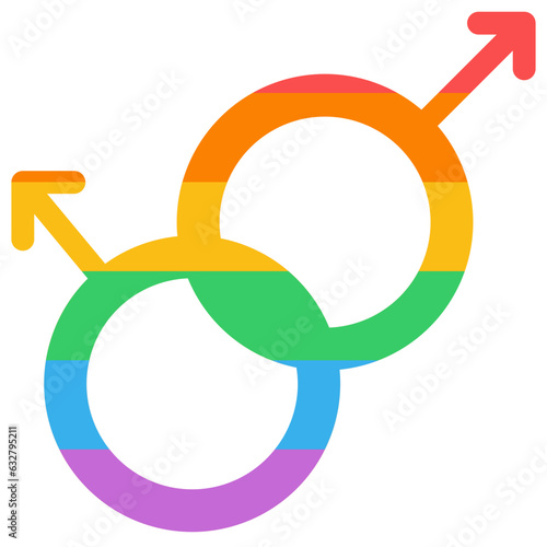 queer flat icon