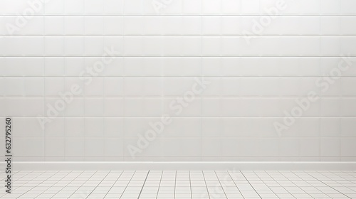 White Tile Wall Chequered Background Bathroom Floor
