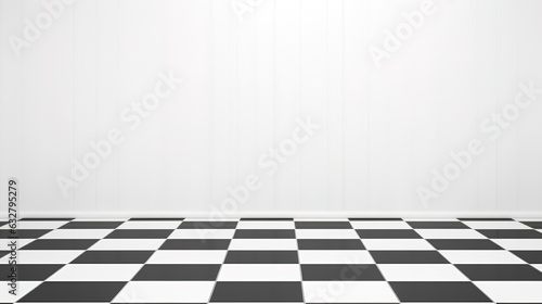 White Tile Wall Chequered Background Bathroom Floor © Asad