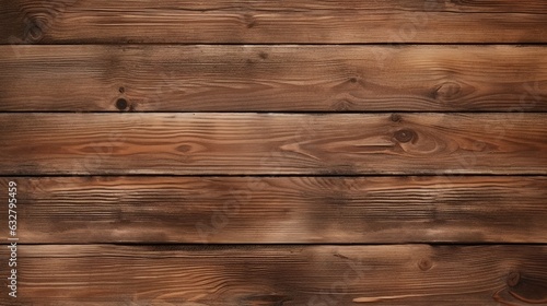 Wood Banner Background. Top Down View. Old Brown Wood Seamless Pattern