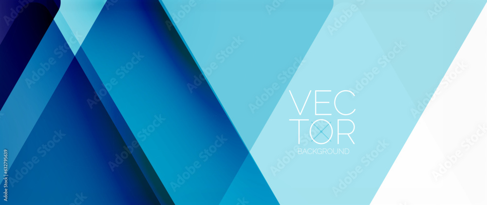 Fototapeta premium Abstract background. Color transparent triangles in mosaic style with shadow lines. Design for website headers, social media posts, digital art displays, presentations, branding elements, wallpapers
