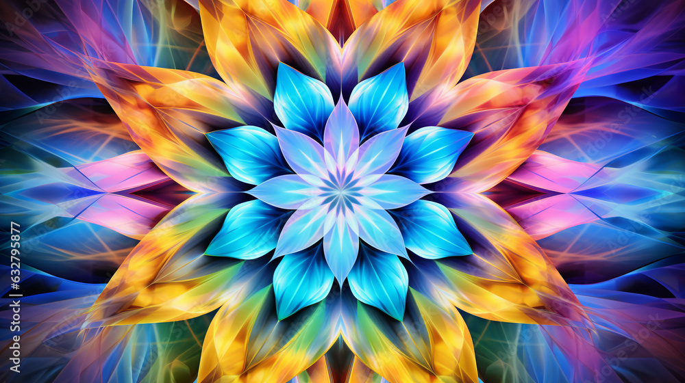 Obraz premium Liquid Chroma Kaleidoscope
