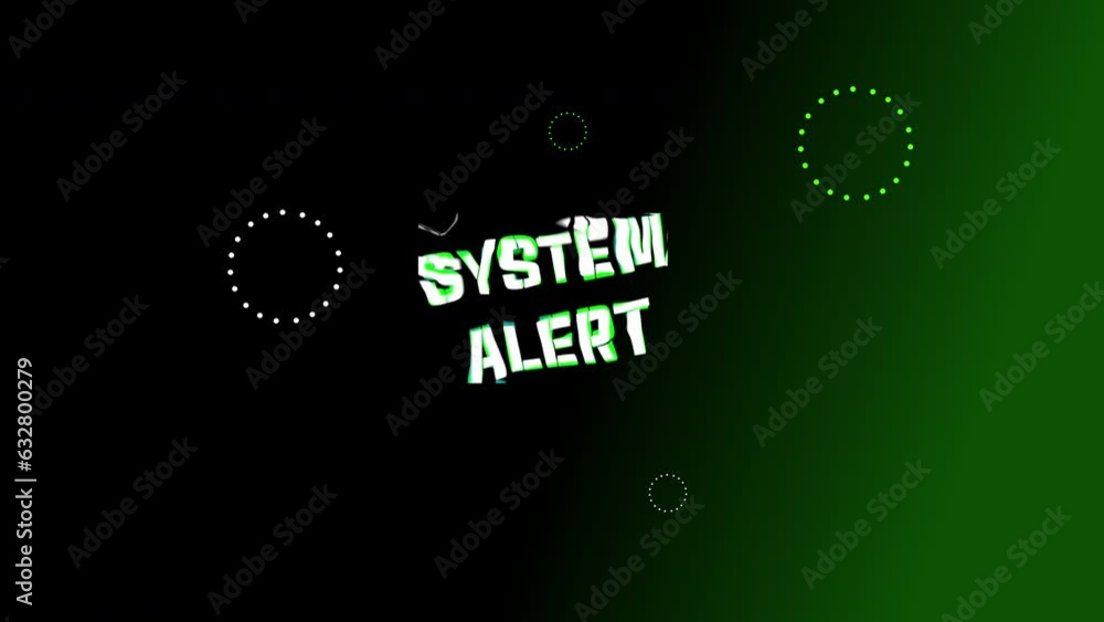 System Alert text Animation background System Alert text Animation background