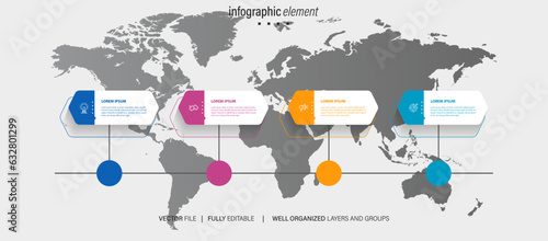 Simple business infographic for company milestones timeline template. Easy to use for your website or presentation.
