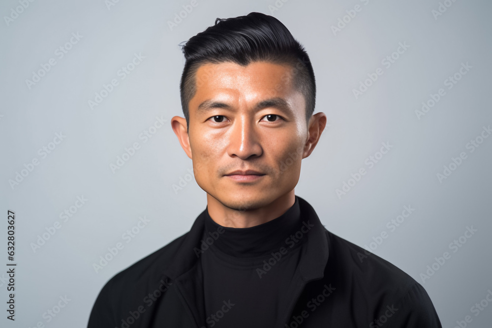 Happy businessman standing Isolated on white background. Portrait of young smiling handsome guy in formal black and white shirt with business suit. Generative AI. Happy businessman standing Isolated on white background. Portrait of young smiling handsome guy in formal black and white shirt with business suit. Generative AI.