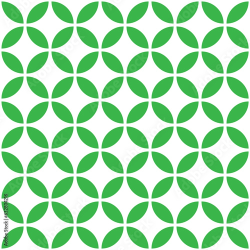 Green leaf geometric seamless pattern, Abstract vector texture. leave background.
