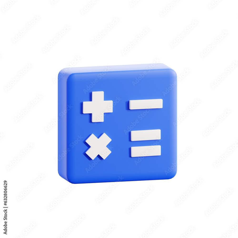 Calculator Accounting Business 3D Icon Calculator Accounting Business 3D Icon