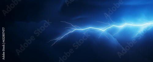 Dynamic thunderbolt lighting background. Modified generative AI image.