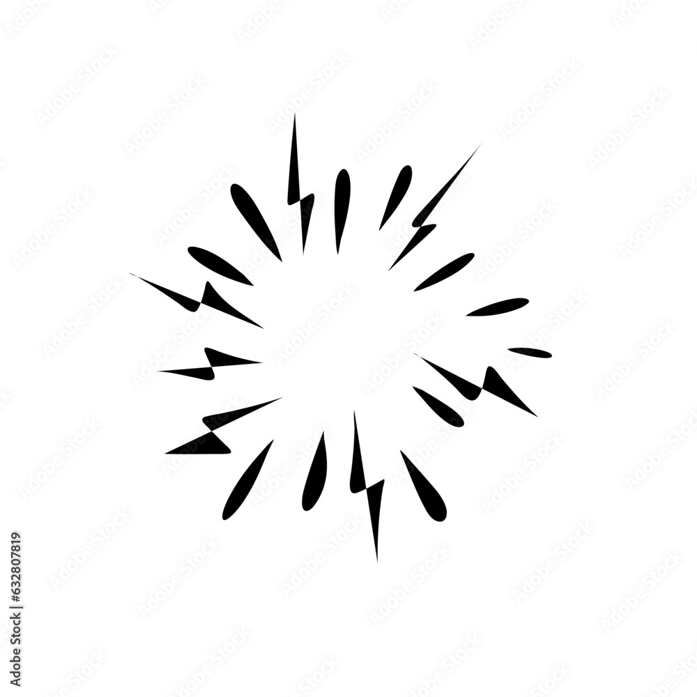 Hand drawn firework. Star burst. Sunburst doodle icon. Hand drawn explosion frame. Hand drawn firework. Star burst. Sunburst doodle icon. Hand drawn explosion frame.