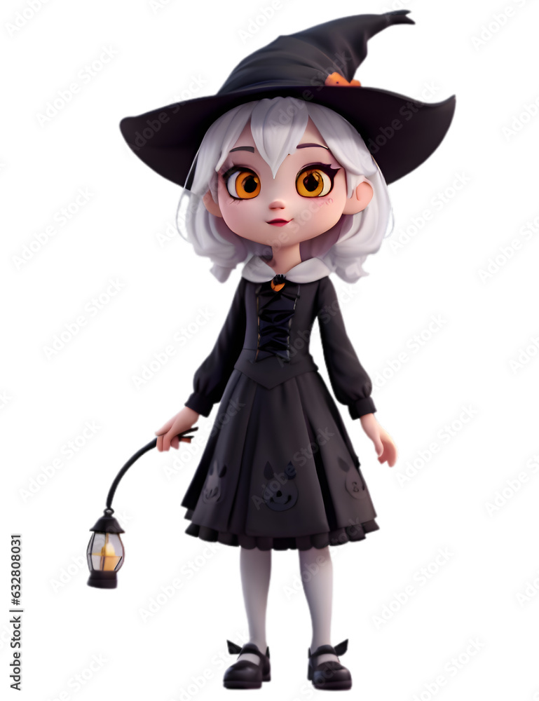 A Halloween 3D character