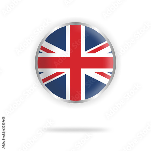 united kingdom flag circle design with transparent background silver frame Free Download united kingdom flag circle design with transparent background silver frame - GFXLoad