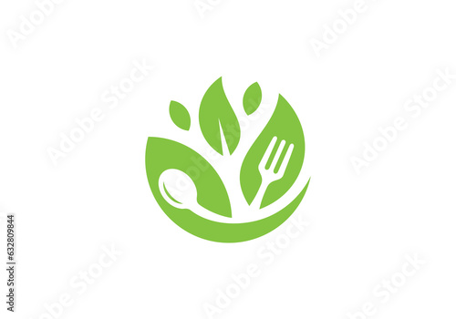 Fotografia fork and spoon logo design