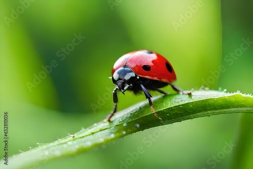 ladybird on a leaf © faxi art