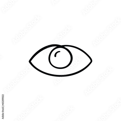 Eye Line Style Icon Design