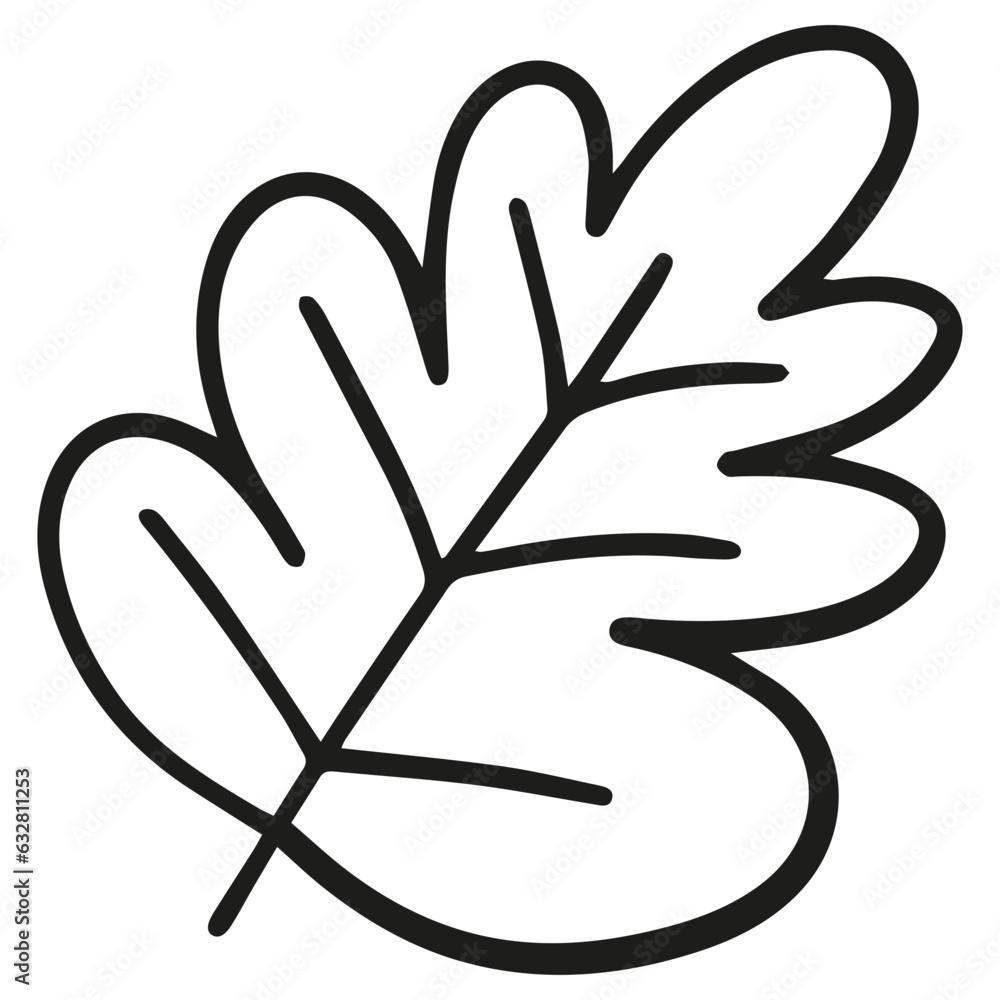 autumn-leaf-tree-line-art-style-vector-black-color-stock-vector-adobe