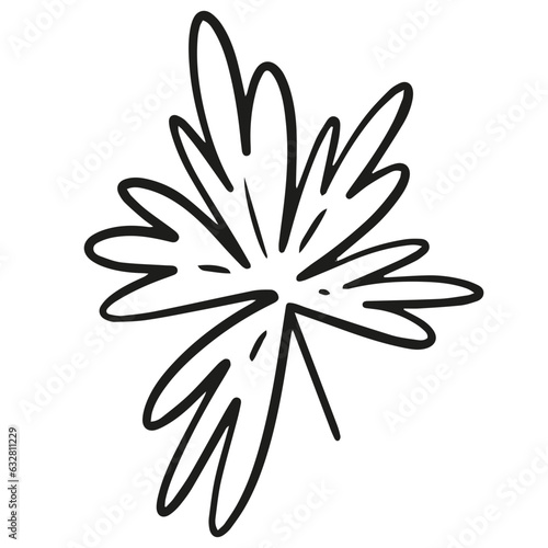 Flower leaf sign vector art