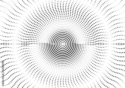 circle wave dot pattern background design