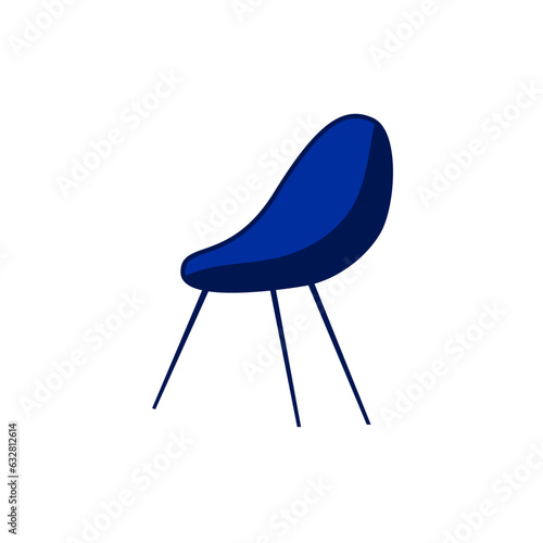 blue office chair