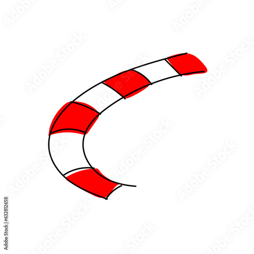 Racing track curb