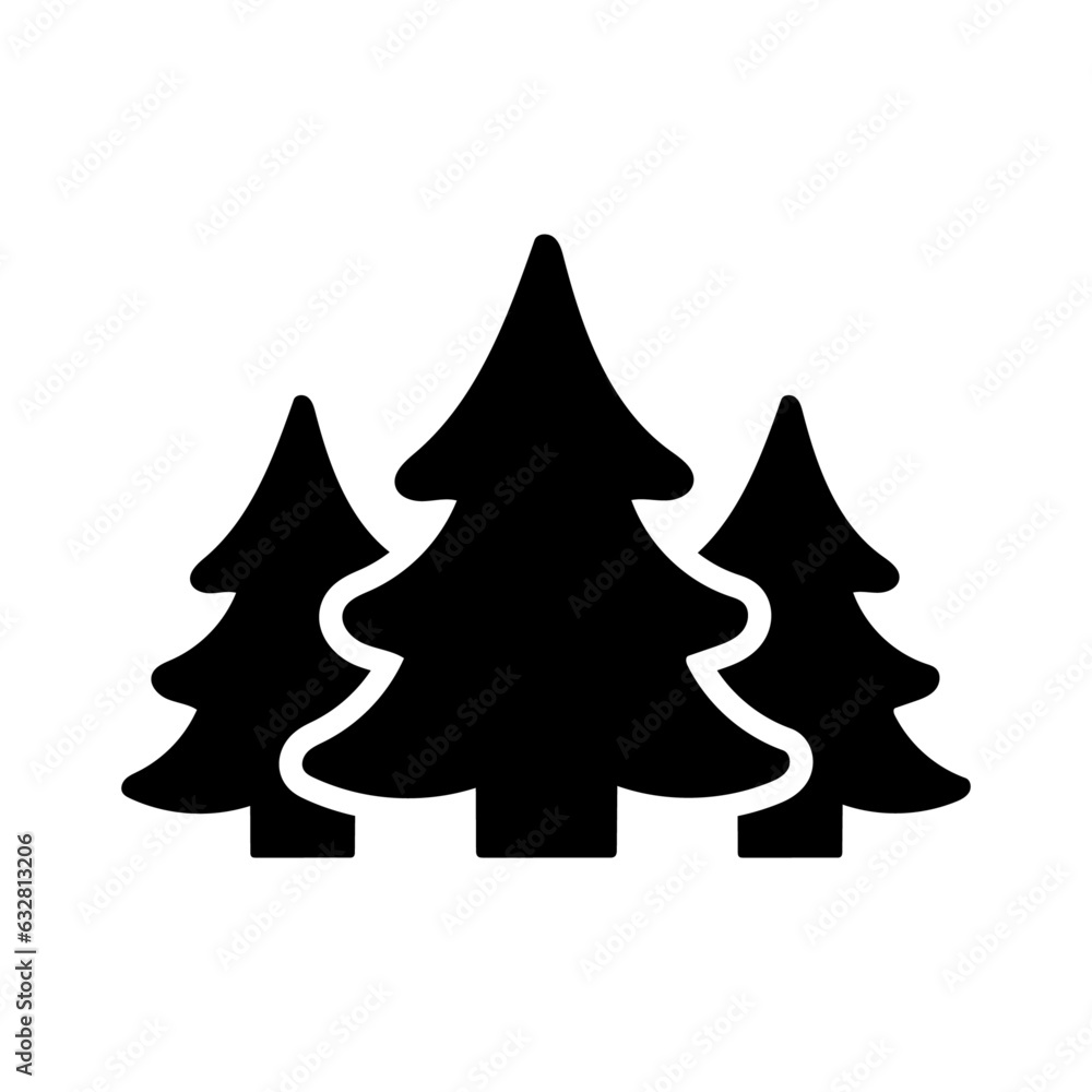 Obraz premium Tree Forest Symbols
