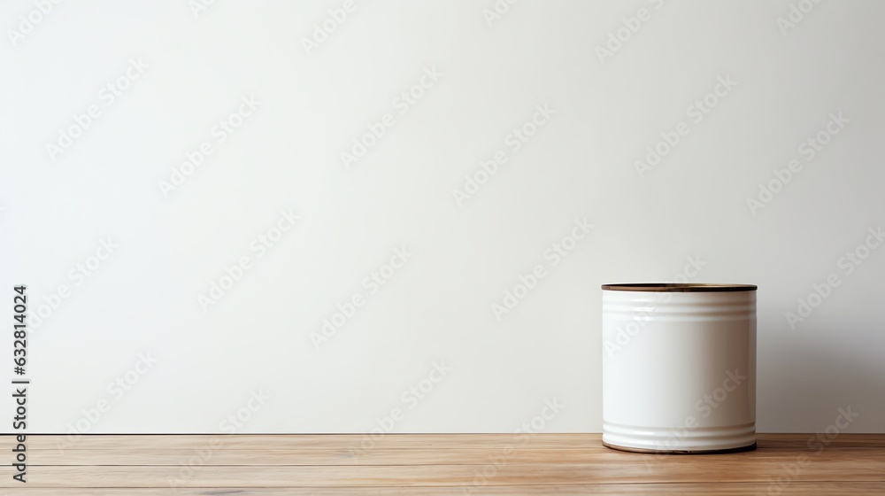 Copy space of white barrel Copy space of white barrel