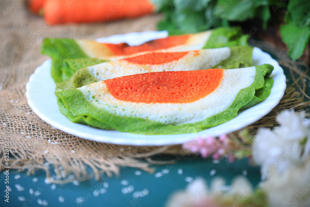 Photography Poster indian flag inspired food,tricolor food,indian